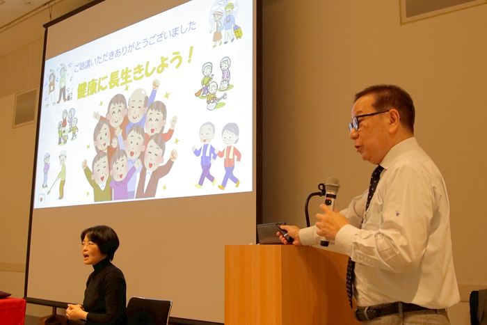 第1回の講演のようす